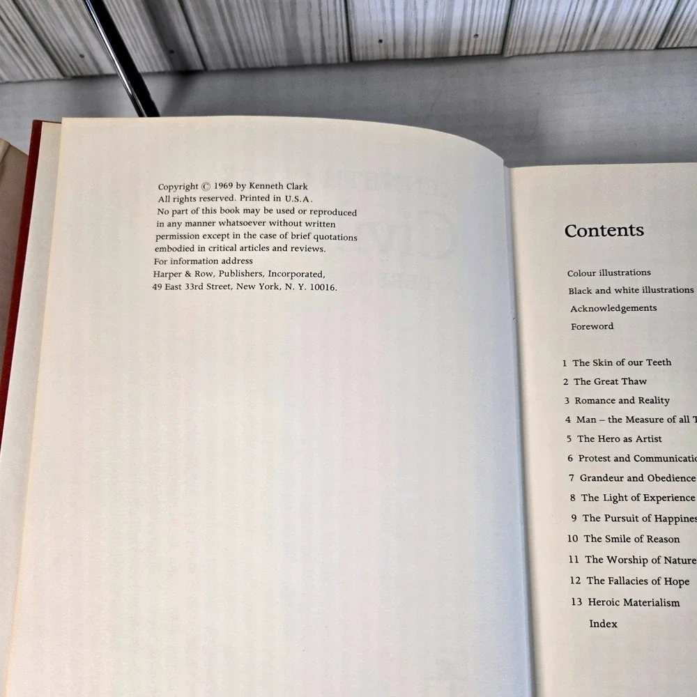 Civilisation A Personal View by Kenneth Clark 1969‎ HCDJ Hardcover BCE